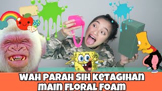 SLIME  FLORAL FOAM JADINYA KAYA APA YAAA  Indira Kalistha [upl. by Tut308]