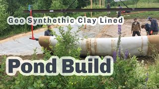 GCL LINED POND How to build ponds with GeoSynthetic Clay Liner S4 ● E75 [upl. by Elianore]