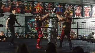 Lord Captures Electric Boy amp Mascara Suicida vs Golden Star Slayer amp LaGarto  Galli Lucha Libre [upl. by Grimbald]