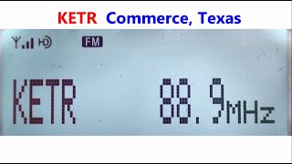 889 KETR  Commerce Texas captada en Zapopan oeste México [upl. by Oznol]