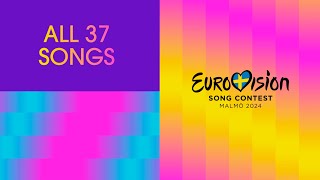 Eurovision Official Roundup All 37 Songs Of Eurovision 2024  UnitedByMusic [upl. by Sofie564]