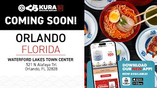 Kura Sushi is COMING SOON to Orlando at Waterford Lakes Town Center [upl. by Bittner649]