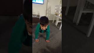 THE PUSH UP OF 4YRS OLD PARY 2 🇬🇧 shortvideo 4yrsold exercise [upl. by Ettenauq689]