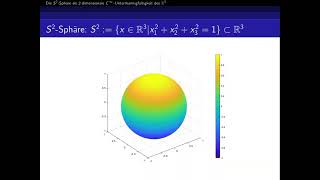 Die Definition einer Untermannigfaltigkeit am Beispiel der S²Sphäre [upl. by Jodoin336]