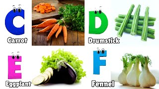 Vegetables ABC Song  Learn English Alphabet Letters  Phonics for Kids [upl. by Ordnasil994]