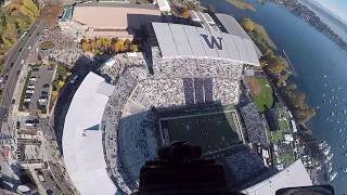 FB Parachuting Into Husky Stadium With The Black Daggers [upl. by Lisandra]