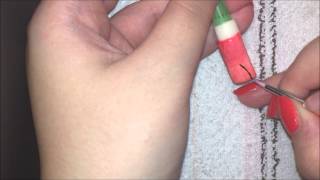 Come sfumare due smalti semipermanenti  nailart [upl. by Nilson]