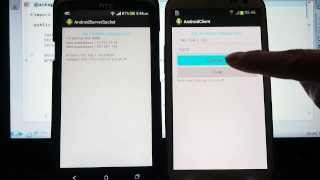 Android ServerClient example  server side using ServerSocket [upl. by Gratiana]