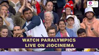 Navdeep in Javelin Throw Final  Paralympics Javelin Highlights  JioCinema [upl. by Decca]