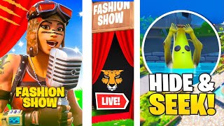 🔴FORTNITE CUSTOMS FASHION SHOWS AND MORE [upl. by Agueda589]