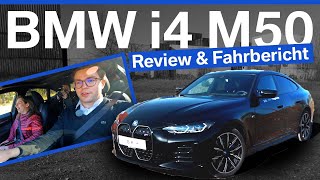 BMW i4 M50 Review amp Fahrbericht [upl. by Blalock147]