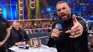 Brock Lesnar amp Roman Reigns WrestleMania Contract Signing  WWE Smackdown 22522 Full Segment [upl. by Savinirs443]