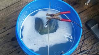 Electrolysis cleaning rust removal how to DIY [upl. by Stephenson]