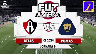 Atlas vs Pumas EN VIVO  Jornada 9 Liga MX Clausura 2024 [upl. by Maison]