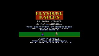 ATARI 7800  KEYSTONE KAPERS  FULL DEMO PLAY  4TH ANNUAL ATARI HOMEBREW AWARDS [upl. by Ozan]