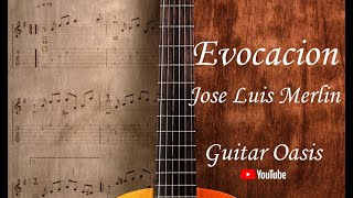 Evocacion  Jose Luis Merlin Solo  Guitar Tab [upl. by Nosyt469]