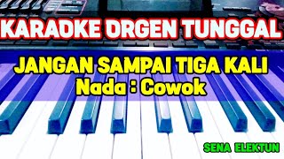 JANGAN SAMPAI TIGA KALI  KARAOKE ORGEN TUNGGAL [upl. by Parshall443]