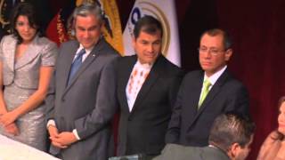 DALO BUCARAM Y RAFAEL CORREA NO SE DAN LA MANO EN LA ACREDITACION DEL CNE [upl. by Aloiv]