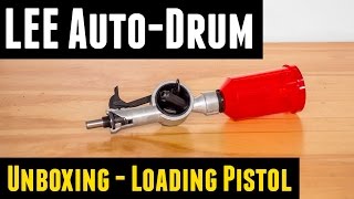 LEE Auto Drum Powder Measure Unboxing Overview Loading Pistol [upl. by Sivi]