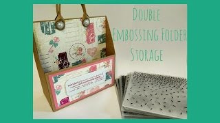 Double Embossing Folder Storage Caddy Tutorial [upl. by Anaizit]