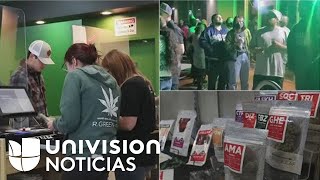 Así se vivió la primera noche de venta legal de marihuana con fines recreativos en Nuevo México [upl. by Cheney958]