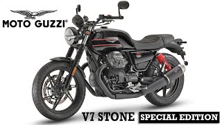 2023 MOTO GUZZI V7 STONE SPECIAL EDITION  With Arrow exhaust [upl. by Htederem]