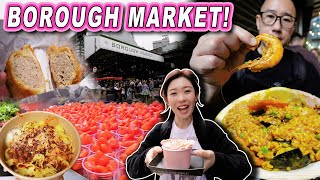 Borough Market London Food Tour  Must Try Street Food Eating Guide [upl. by Acinomed]