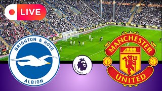 🔴 LIVE BRIGHTON VS MANCHESTER UNITED  English Premier League 202425  PES 21 Simulation [upl. by Gingras]