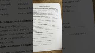 Exercice à limparfait en français  exercices pratiques à limparfait Apprendre le français [upl. by Ansley]