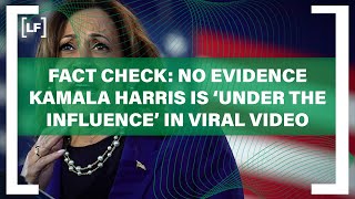 US Elections 2024  Video does not show evidence of Kamala Harris under the influence of cocaine [upl. by Yhtamit]