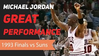 Michael Jordan 1993 NBA Finals Great Performance [upl. by Raffin]