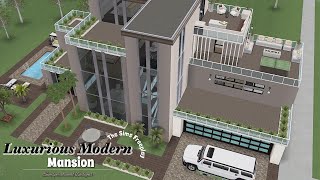 LUXURIOUS MODERN MANSION  The Sims Freeplay  House Tour  Floor Plans  Simspirational Designs [upl. by Ekeiram]