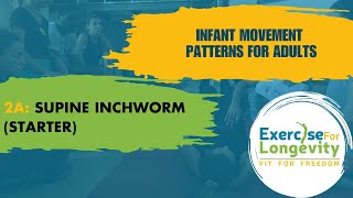 Infant Movement Patterns for Adults 2a  Supine Inchworm Starter [upl. by Tiloine33]