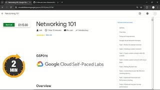 Networking 101  qwiklabs  GSP016 [upl. by Leohcin157]