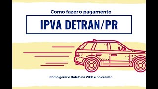 COMO EMITIR A GUIA DO IPVAPR [upl. by Ik161]