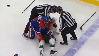 Kirill Kaprizov headed down the tunnel in pain after this collision with Drake Caggiula  21112024 [upl. by Okihcas705]