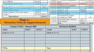 T14 lEtat de rapprochement bancaire [upl. by Tonye208]