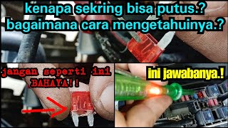 Cara cek dan mengetahui sekringfuse yang putus [upl. by Enitsirk]