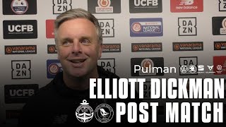 quotWe were brilliantquot  ELLIOTT DICKMAN  INTERVIEW  South Shields FC 21 Kings Lynn Town [upl. by Haziza]