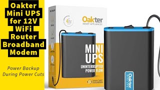 Unboxing  Oakter Mini UPS for WiFi Router [upl. by Ashraf669]