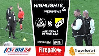 ASV Bergedorf 85  Escheburger SV 13 Spieltag Kreisliga 3 [upl. by Citarella]