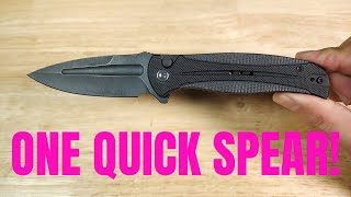 KNIFE REVIEW TOP PICK EDCTACTICAL FOLDING KNIFE BUTTON LOCK CIVIVI INCINDIE [upl. by Iosep]