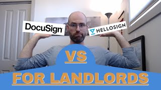 DocuSign vs Hellosign Best Electronic Signature For Landlords [upl. by Idnac704]