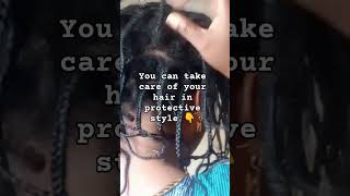 Protective style care haircare hair protectivestyles shorts viralshorts [upl. by Cocke]