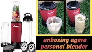 Unboxing Agaro personal blender Amazon shopping  review [upl. by Intruoc]