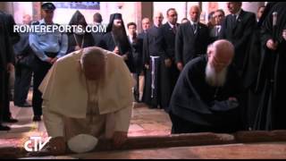 Pope Francis and Patriarch Bartholomew embrace call for greater unity [upl. by Bathsheba]