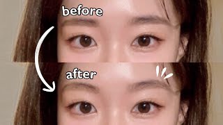 Everyday Natural EYEBROW Tutorial🤍 STOP doing straight brows Semiarched brows that ALL Koreans do [upl. by Savage]