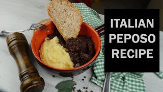 Peposo a Traditional Tuscan Red Wine Beef Stew [upl. by Downes97]