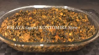 How to make PALAVA sauce KONTOMIRE stew [upl. by Auqinahc694]