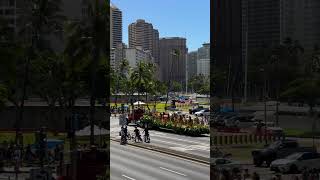 Aloha Festival Floral Parade in Waikiki last Truck Aloha hawaii travel [upl. by Bunde255]